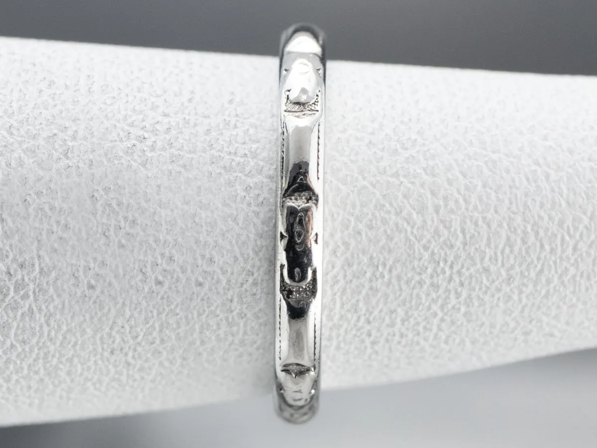 1930's Platinum Line Pattern Band