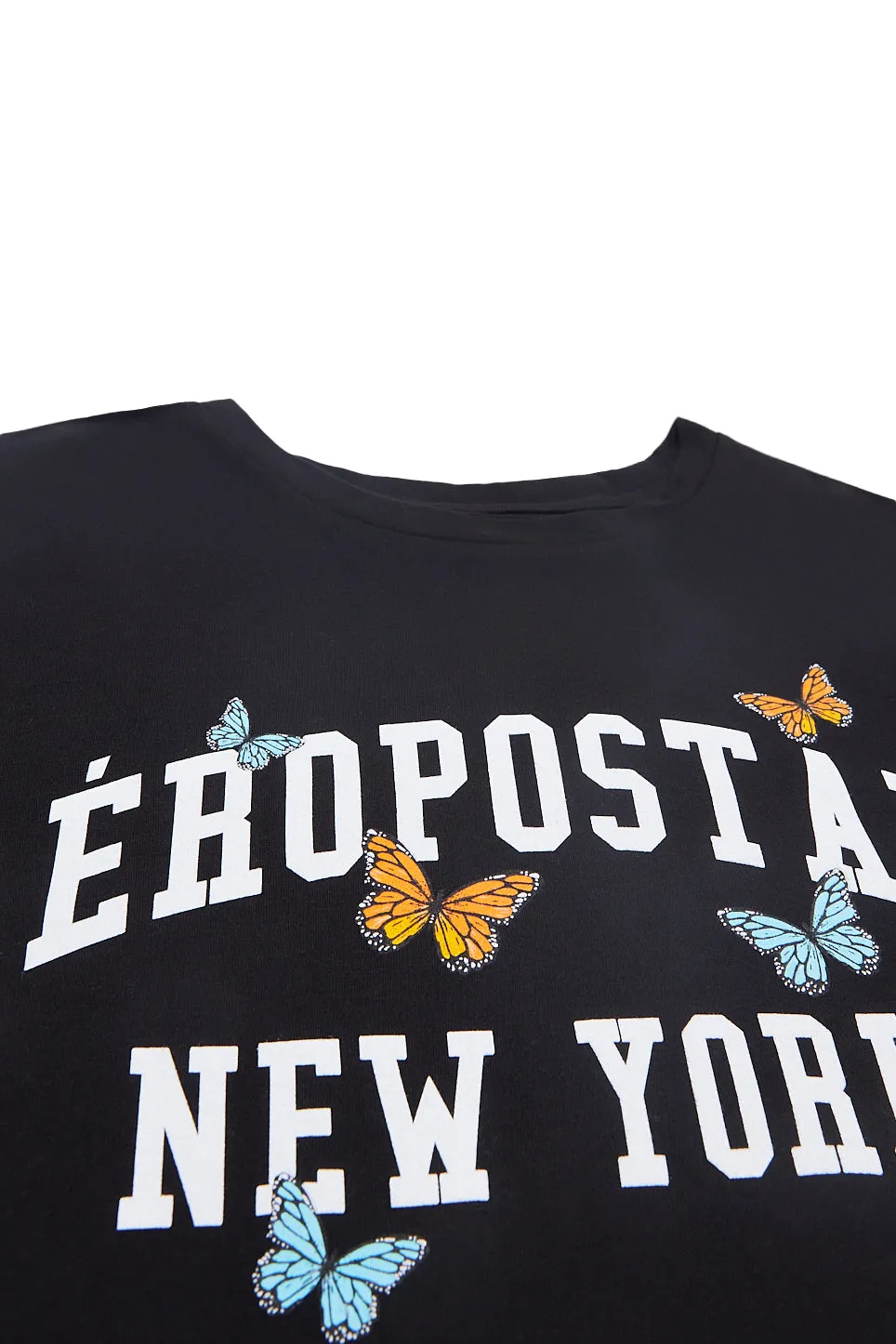 Aéropostale New York Butterflies Graphic Boyfriend Tee