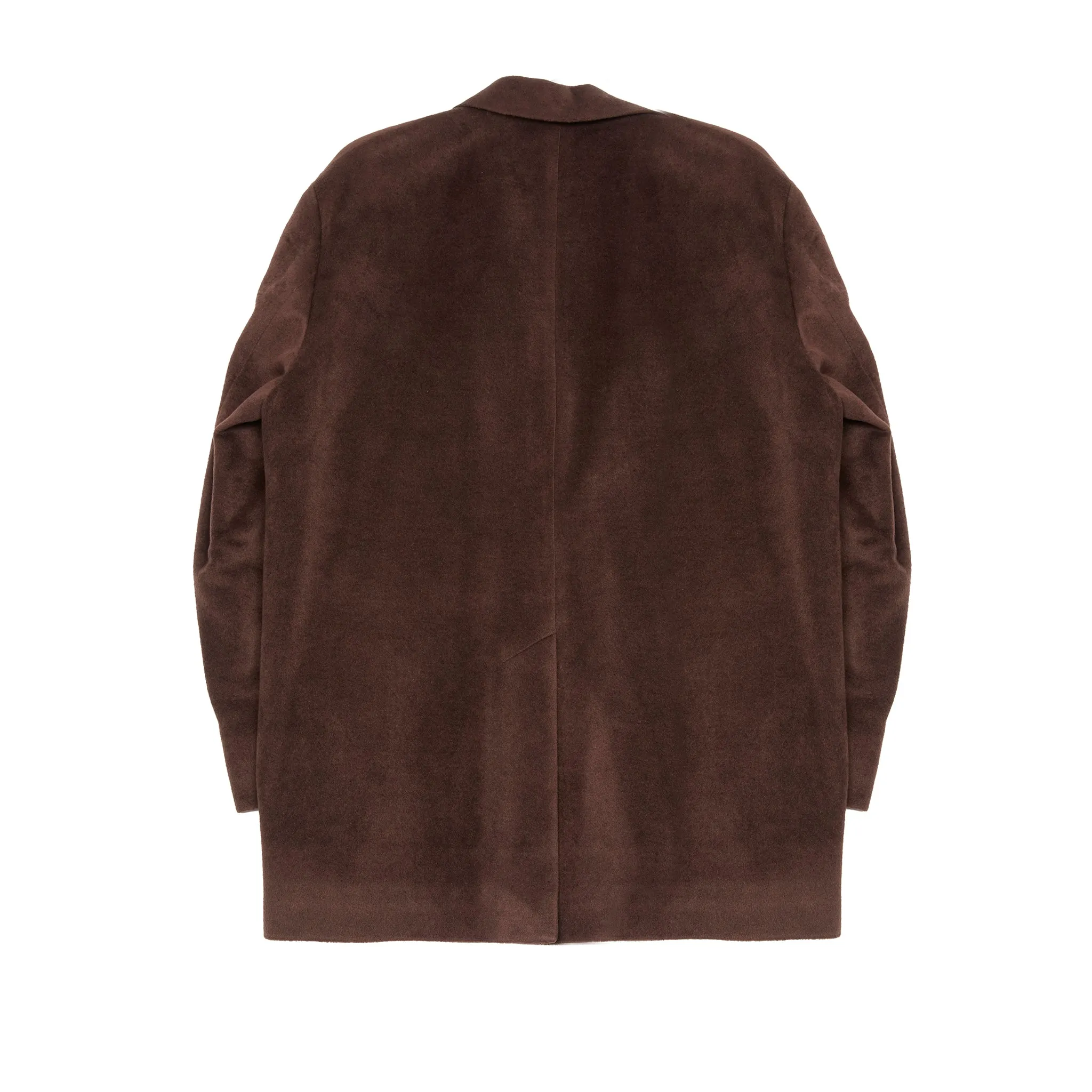 Aton Silk Mossa Tailored Jacket in Brown