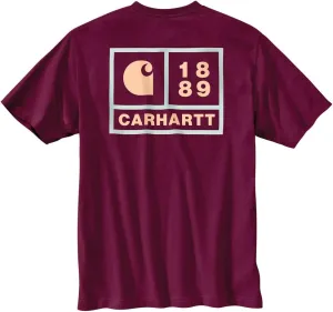 Carhartt Men's 105712 Relaxed Fit Heavyweight Short-Sleeve Pocket 1889 Graphic