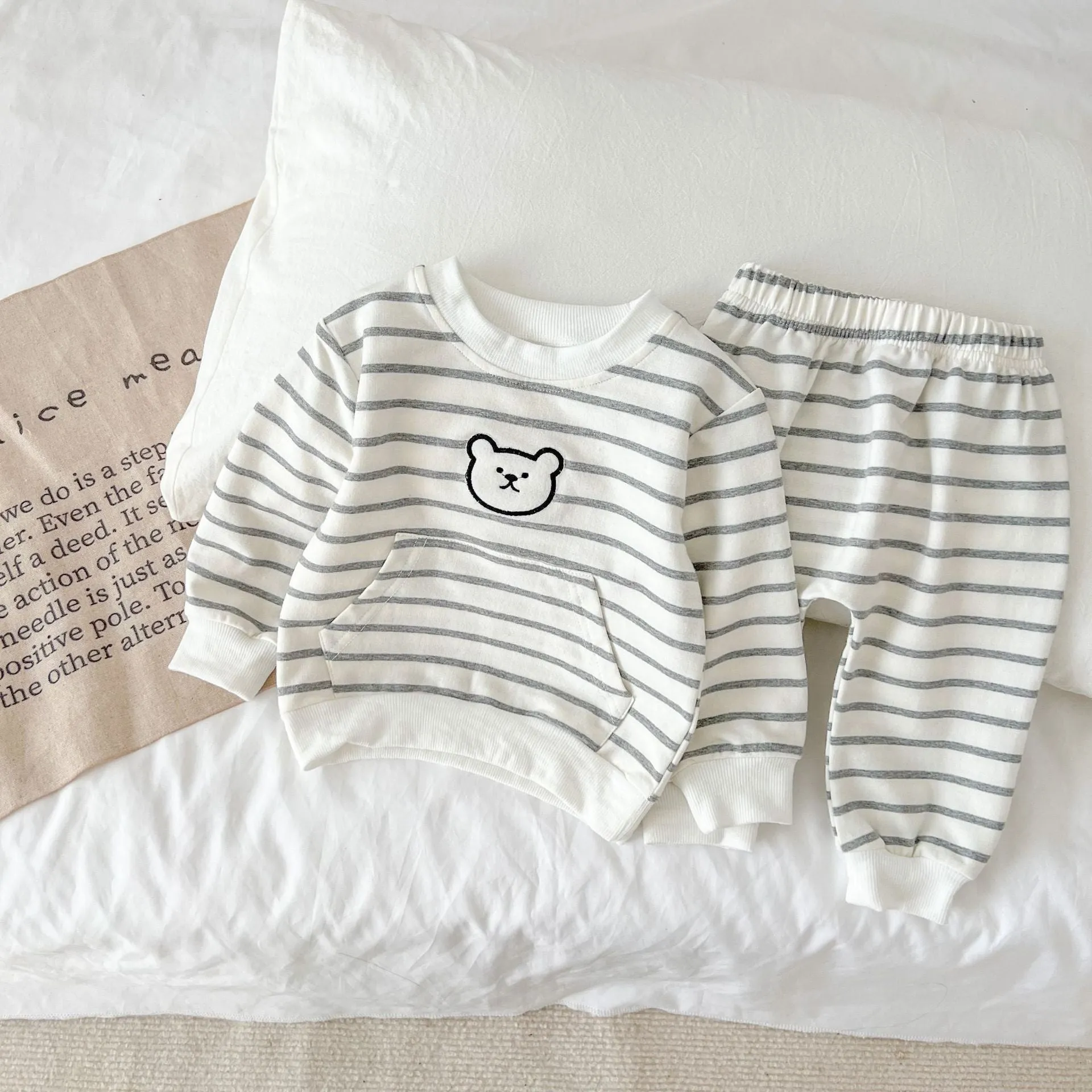 Cartoon Bear Jogger Set