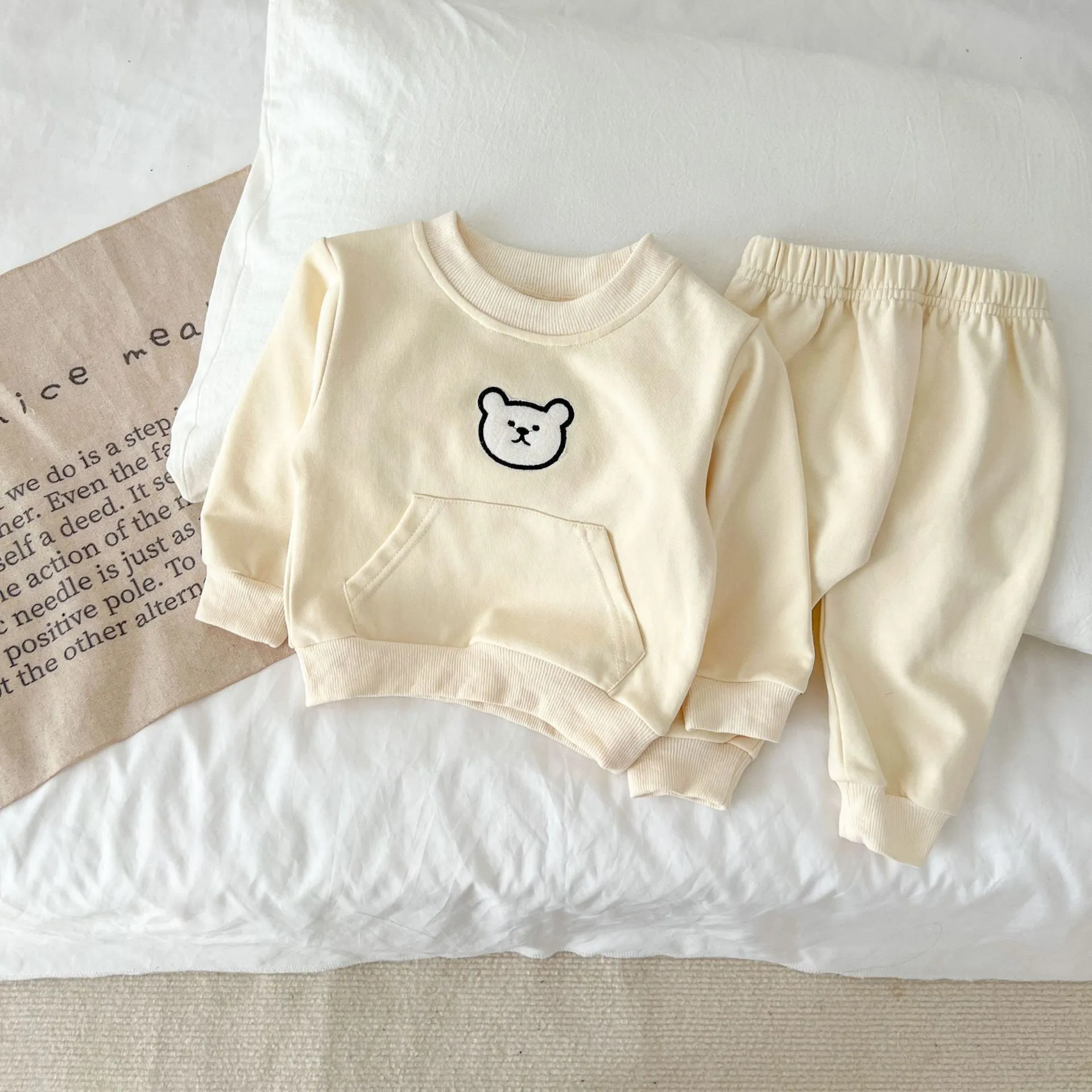 Cartoon Bear Jogger Set