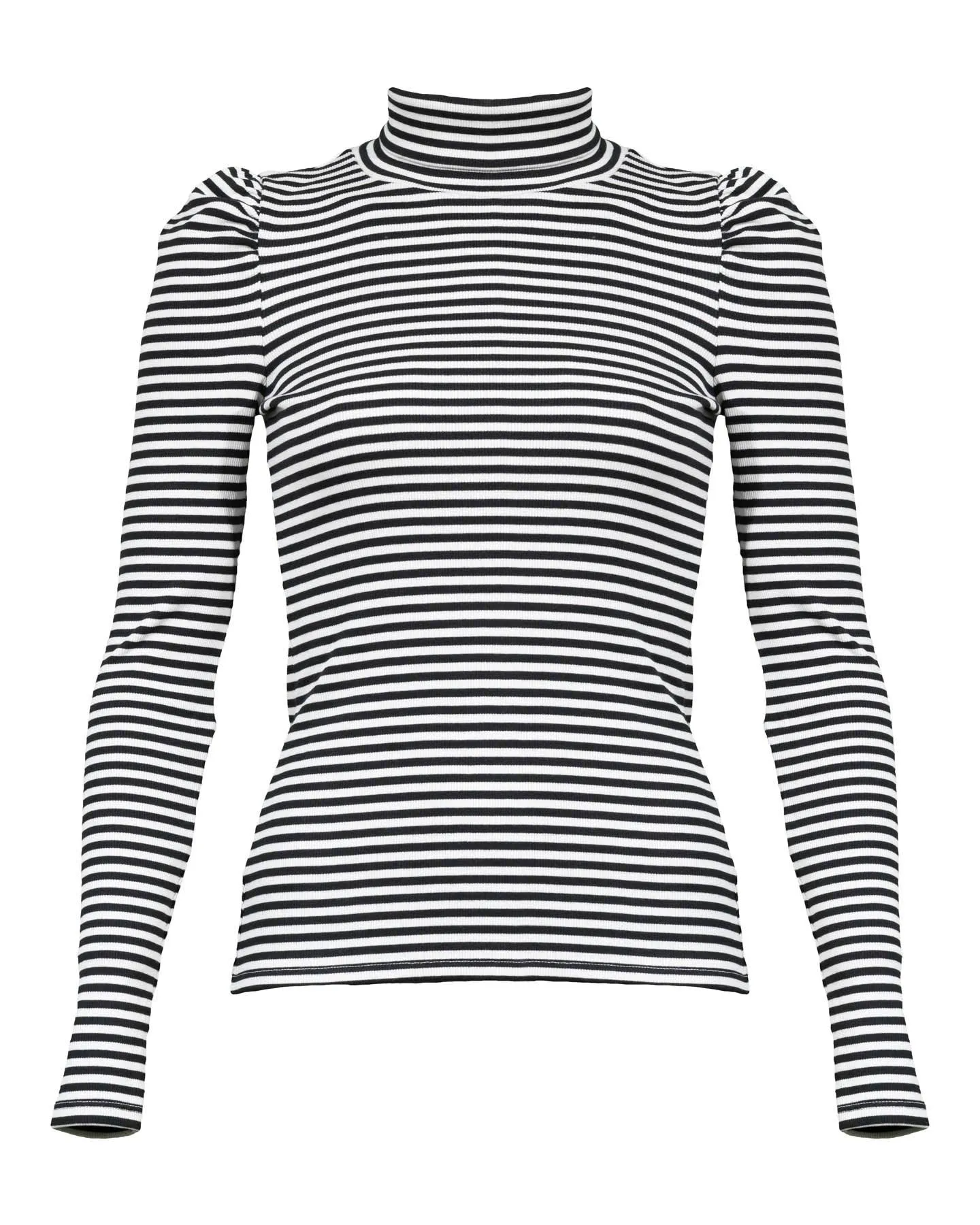 Cedar Fine Stripe Turtleneck
