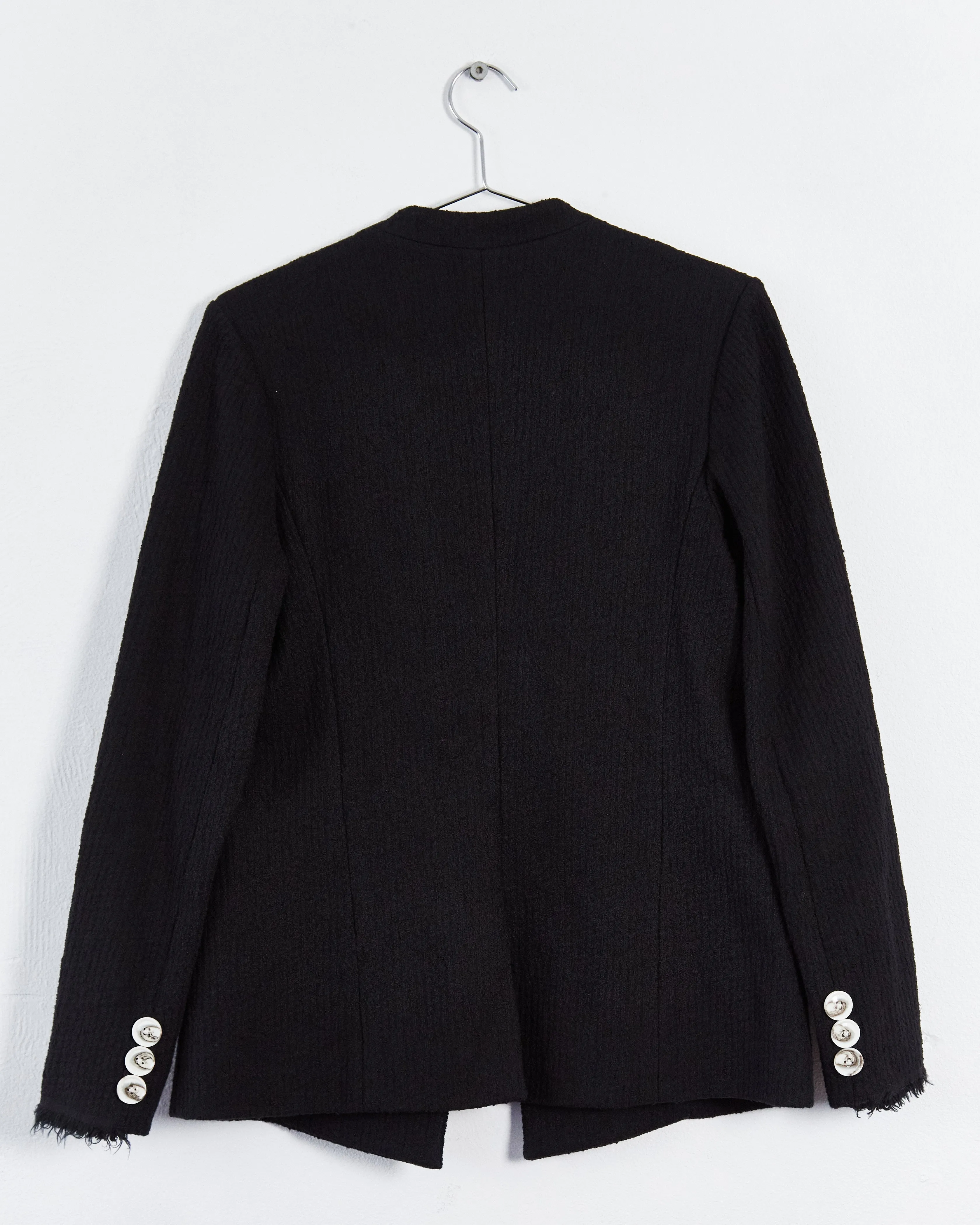Christopher Esber collarless blazer, black, 12