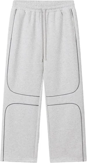 DGHM-JLMY Mens Baggy Pants Fashion Straight Leg Solid Color Casual Trousers Elastic Waist Drawstring Wide Leg Sweatpants