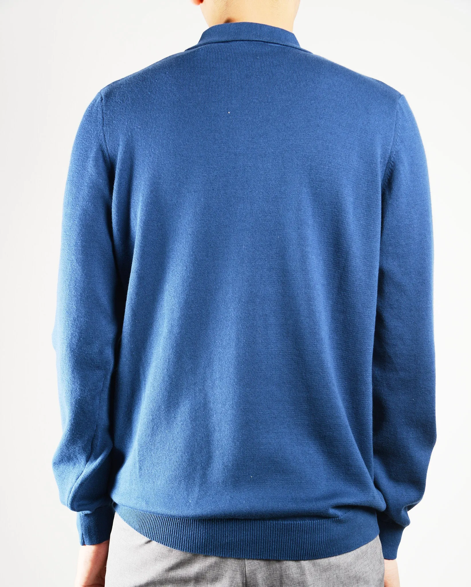DT 1/4 Zip Diagonal Check Polo Ls