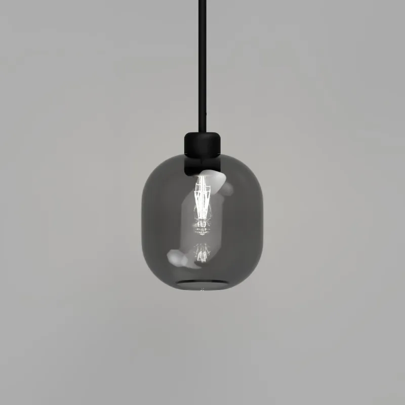 Elegant Curved Glass Pendant Light