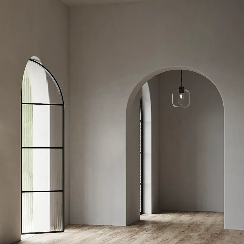 Elegant Curved Glass Pendant Light