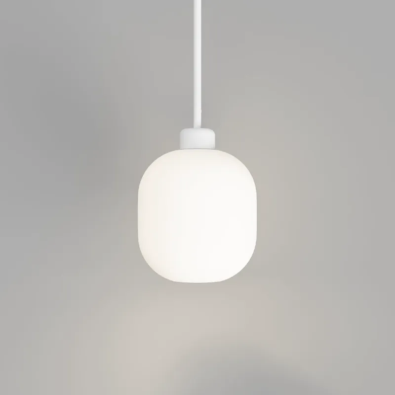 Elegant Curved Glass Pendant Light
