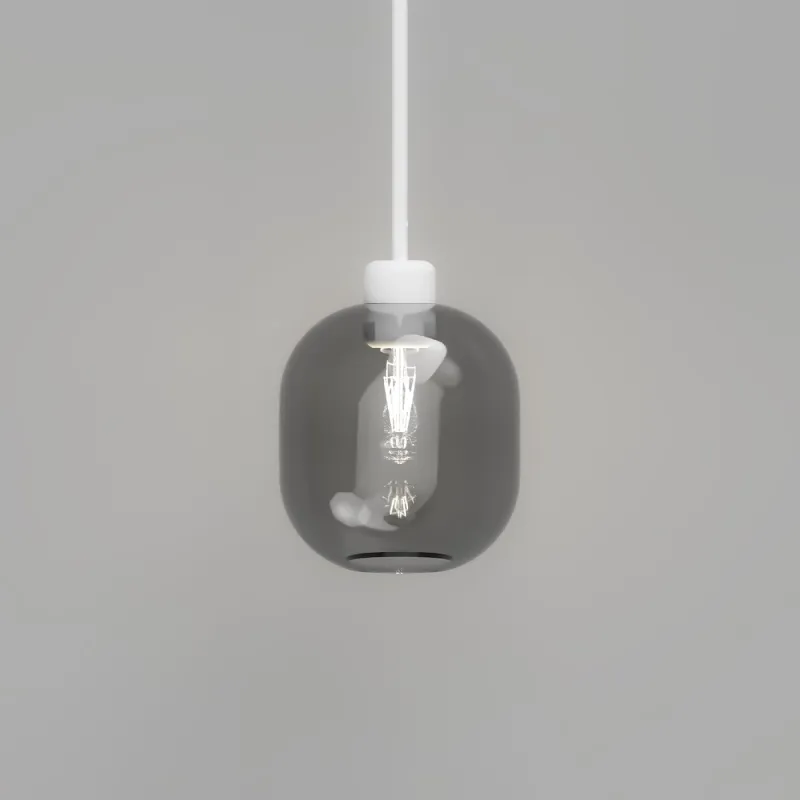 Elegant Curved Glass Pendant Light