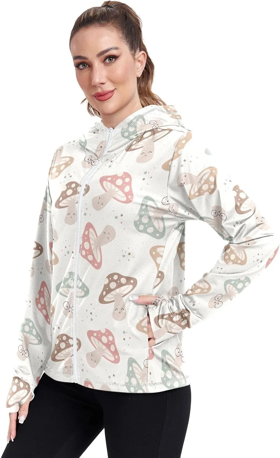 GAIGEO Green Marble Lines Women Jacket UPF 50  Lightweight Womens Summer Jacket, Breathable Fabric, S