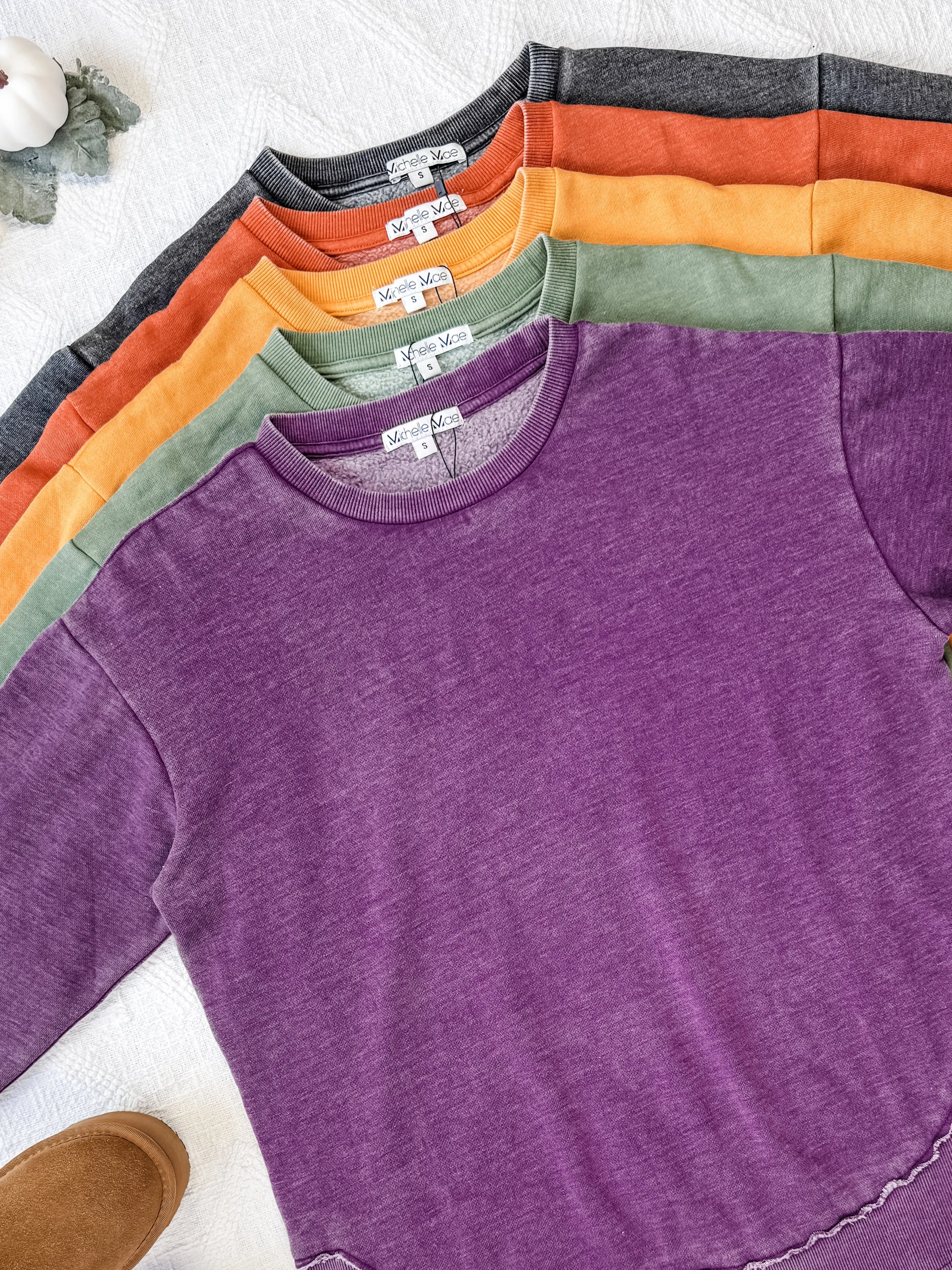 IN STOCK Vintage Wash Pullover - Rust FINAL SALE