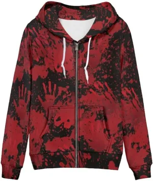 Irisjudy Women's Sport Jackets with Pocket Mexican Hooded Sweatshirt, Island Floral,Cats Hoodie Plus Size Drawstring Coat