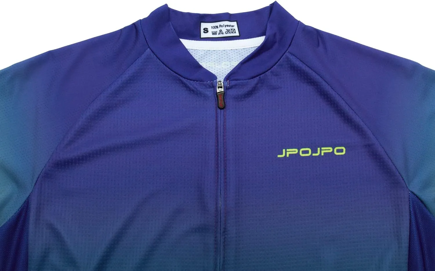 JPOJPO Cycling Jersey Women's Long Sleeve Autumn Pure Color Tops Bike Shirts Gradient Bicycle Jacket S-3XL