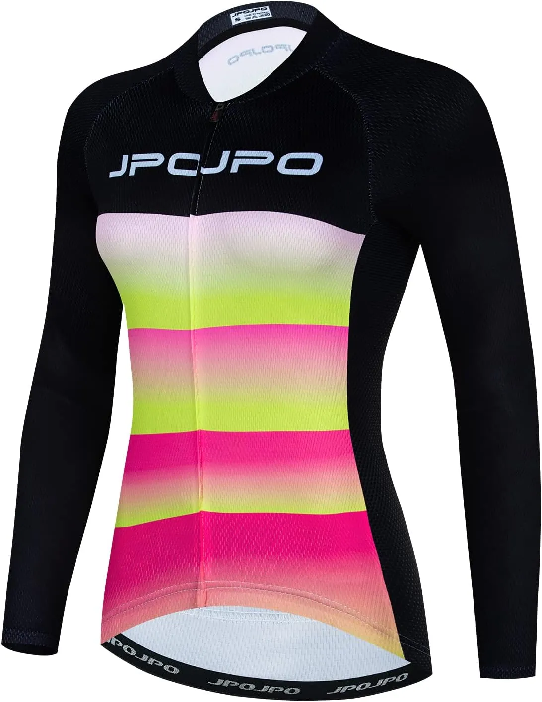 JPOJPO Women's Cycling Jersey Autumn Long Sleeve Bike Jacket Shirt Bicycle Clothing Reflective Tops