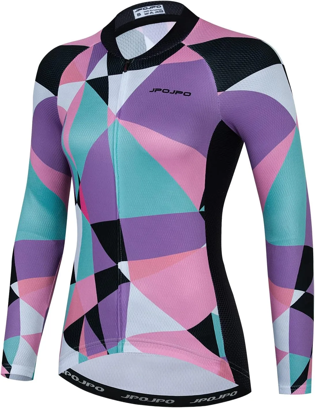 JPOJPO Women's Cycling Jersey Autumn Long Sleeve Bike Jacket Shirt Bicycle Clothing Reflective Tops