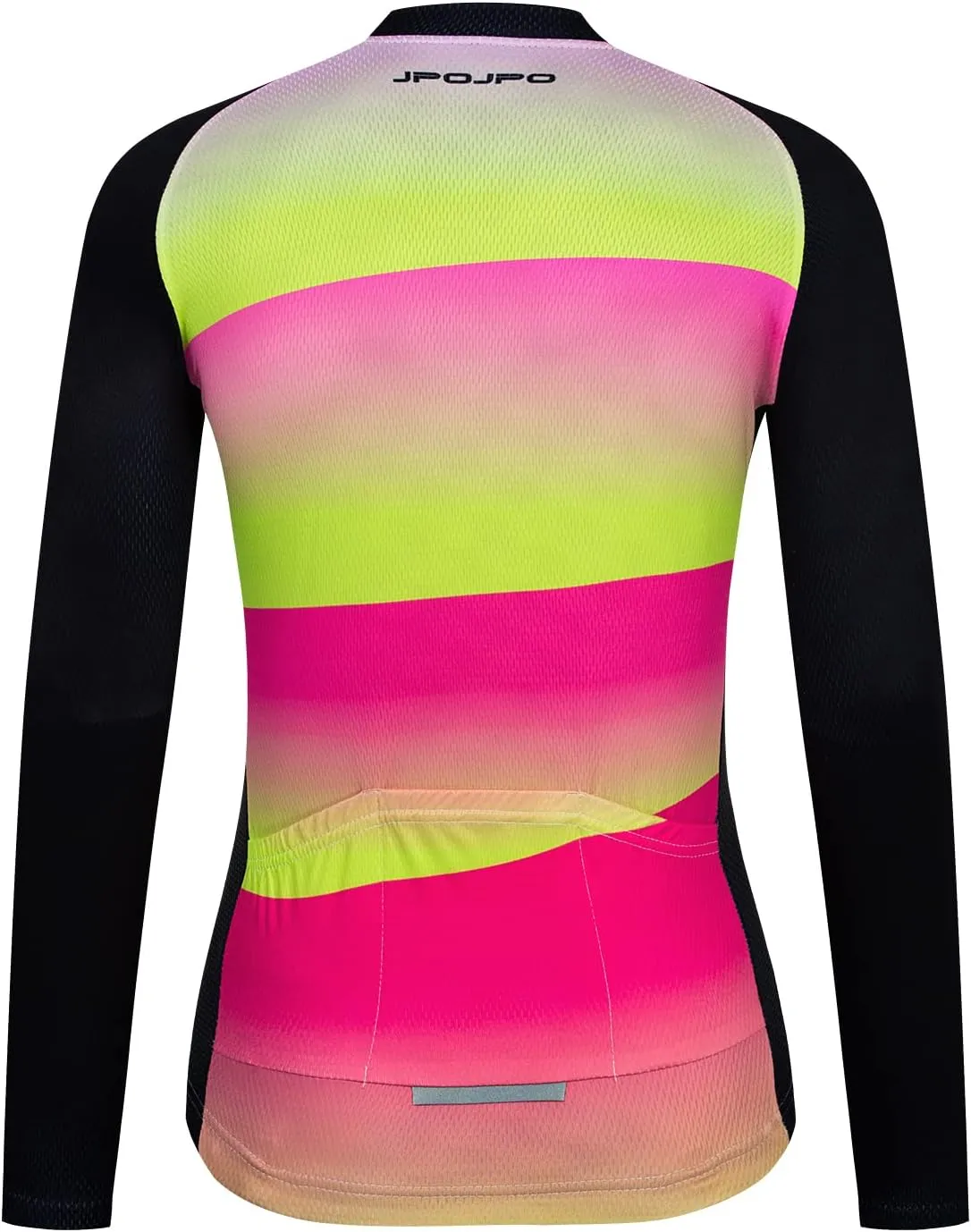 JPOJPO Women's Cycling Jersey Autumn Long Sleeve Bike Jacket Shirt Bicycle Clothing Reflective Tops