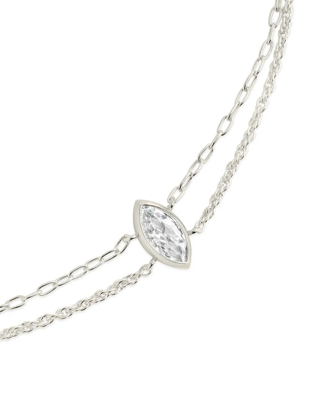Karlie CZ & Layered Chain Bracelet