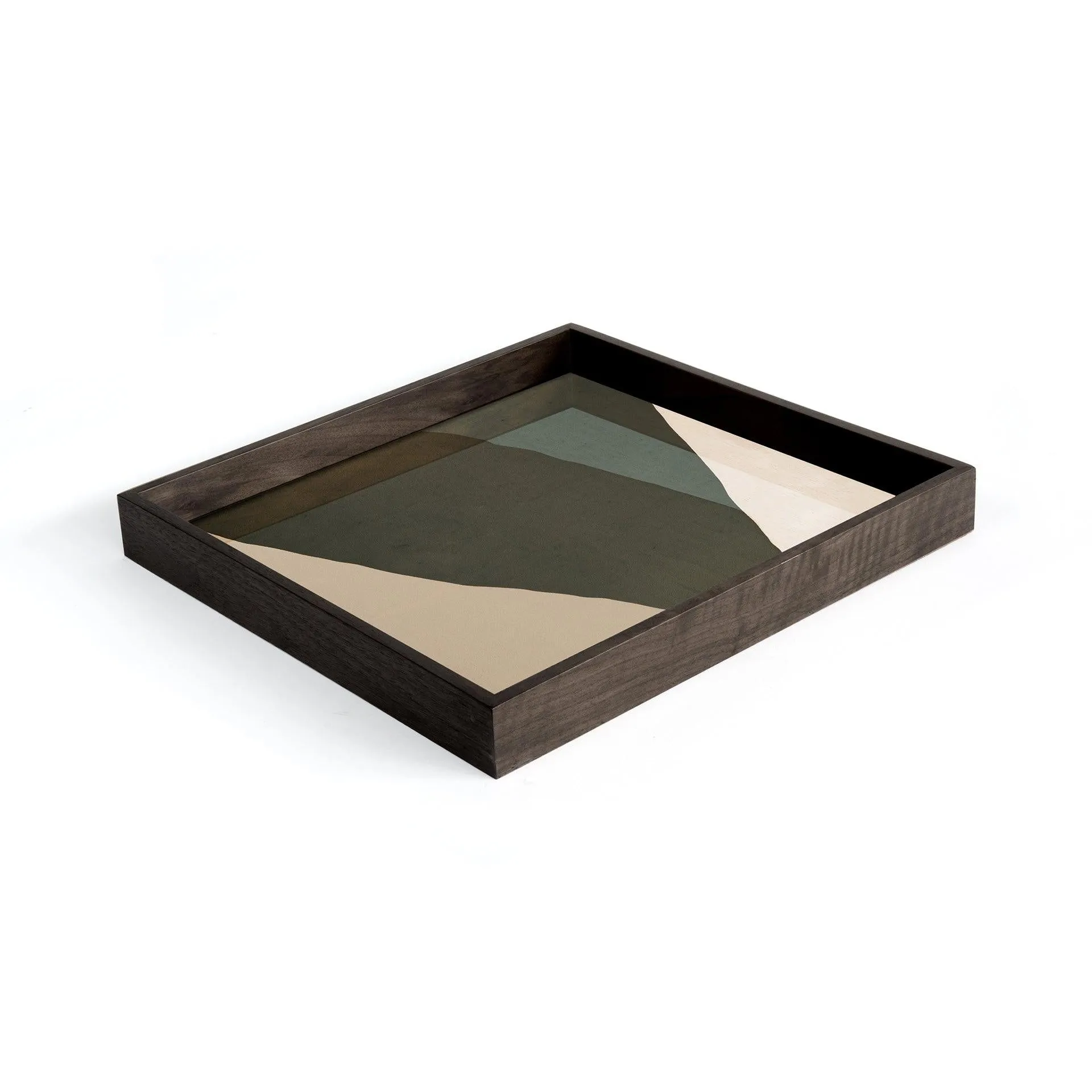 <font color="#ff0000">OPEN BOX</font><br> Blue Wabi Sabi Small Square Glass Tray