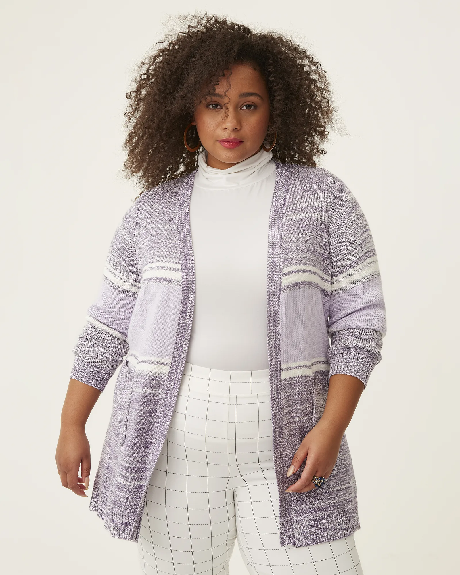 Meganne Duster Sweater Cardigan | Purple / Lilac