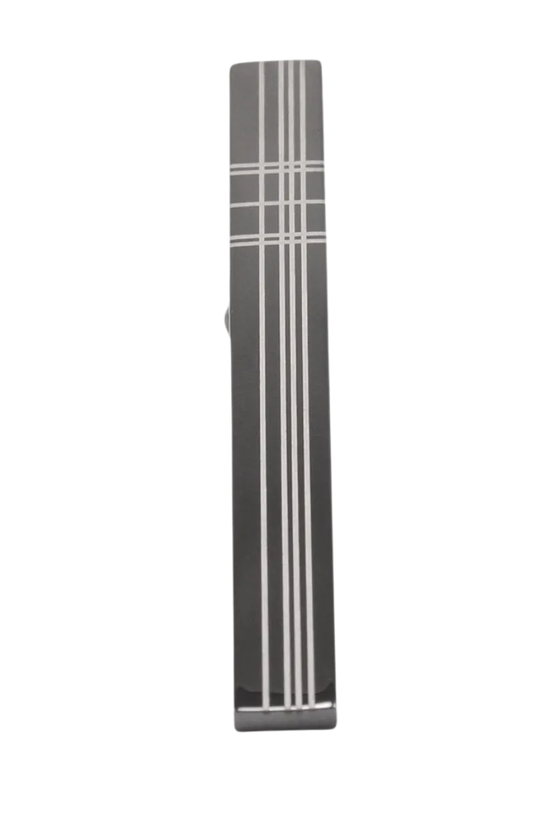 Men's Vertical Stripes Pattern Tie Bar
