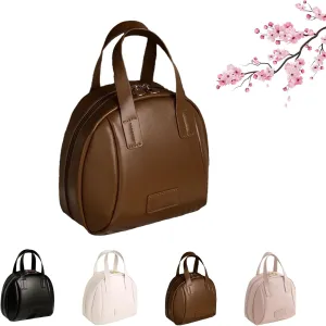 Multi Layered Shell Shaped Cosmetic Bag, Portable Large Capacity PU Shell Waterproof Handbag Style Cosmetic Bag, Makeup Bag with Compartments