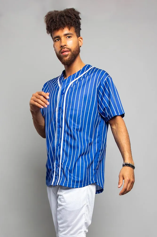 Pin Striped Baseball Jersey