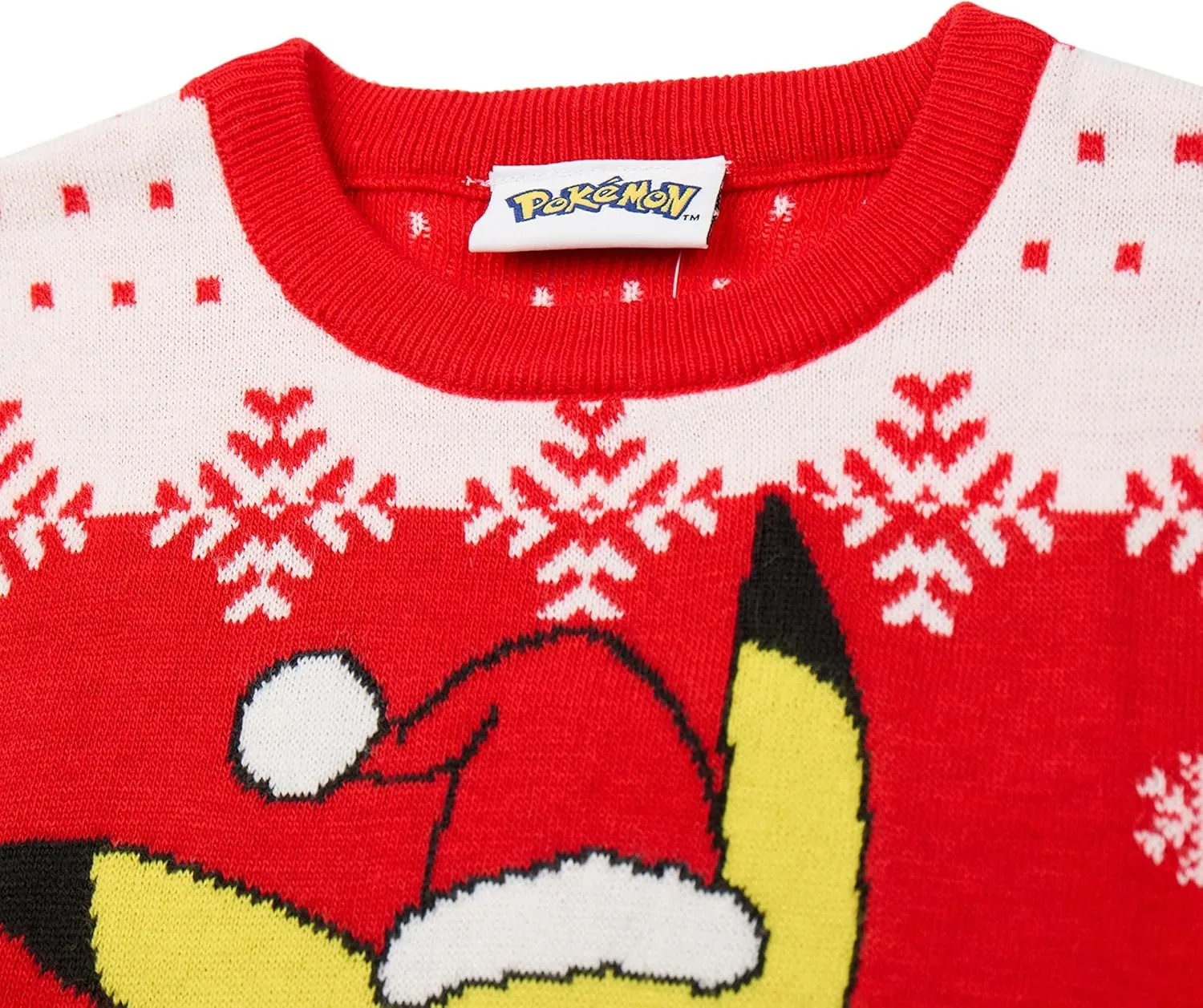 Pokemon Kids Christmas Jumper | Style Options Festive Holiday Pikachu Long Sleeve Knitted Warm Sweater for Children