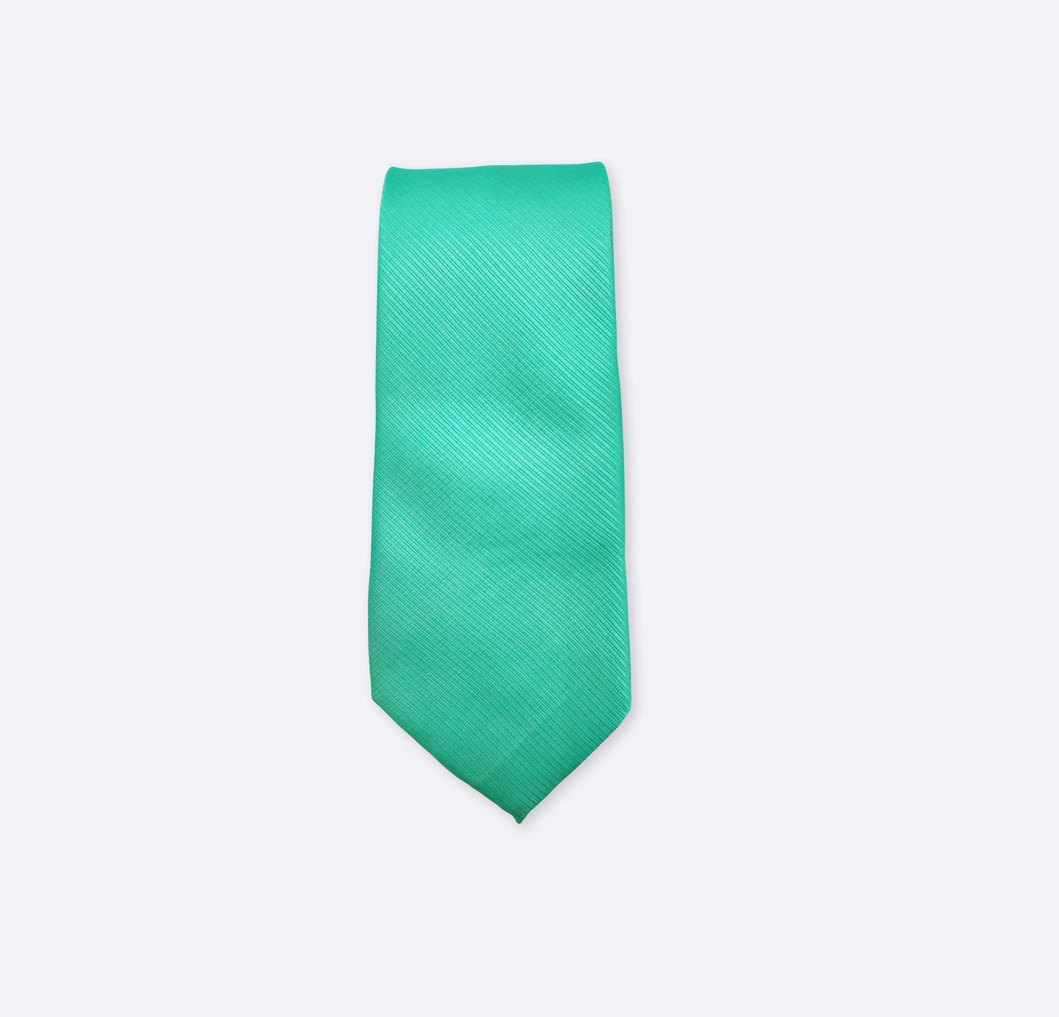 SEA GREEN DIAGONAL STRIPED NECK TIES