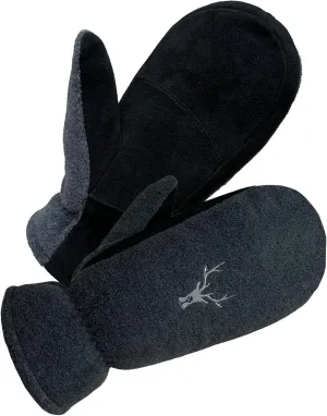 SKYDEER Upgraded Winter Mittens with Soft Deerskin Suede Leather & Thermal Polar Fleece & Warm C100G 3M Thinsulate Insulation